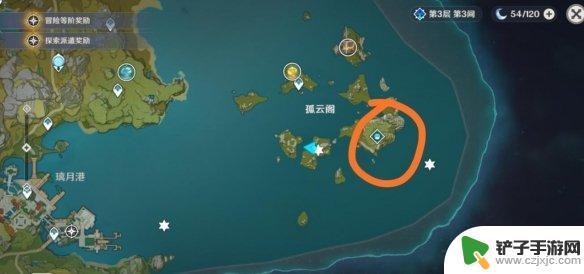 原神海里船 《原神》两艘船位置及宝箱分布图