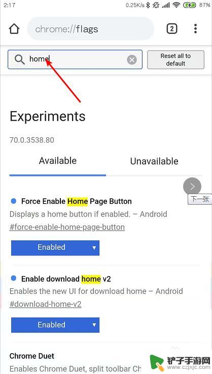 打开手机的首页 安卓版谷歌浏览器如何更改首页设置