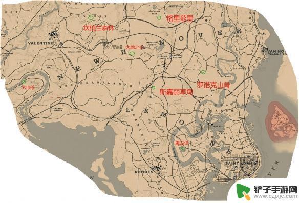 荒野大镖客营线上 荒野大镖客2 线上模式营地分布位置一览指南