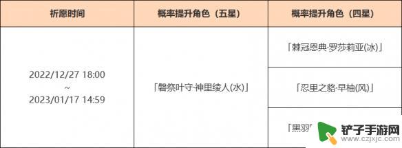 原神绫人复刻什么时候出 《原神》3.3版本神里绫人复刻池