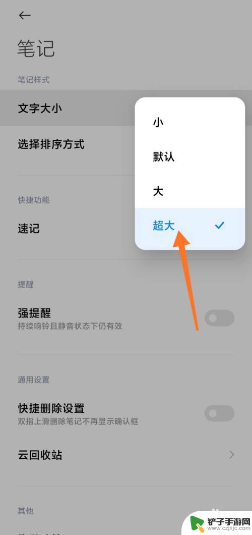 小米手机笔记字体如何放大 小米手机大字体设置教程