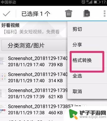 真我手机如何改变照片形式 手机图片格式转换教程