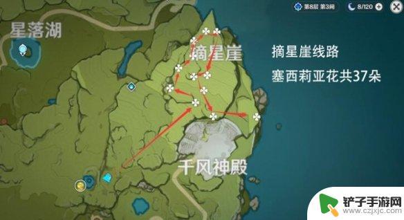 原神塞西莉亚全部位置 《原神》塞西莉亚花地图位置