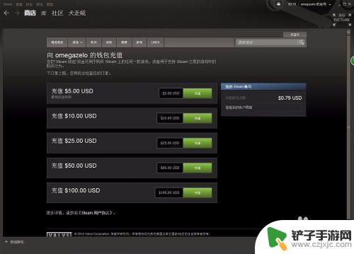 怎么充值steam 往Steam账号里充钱的方法