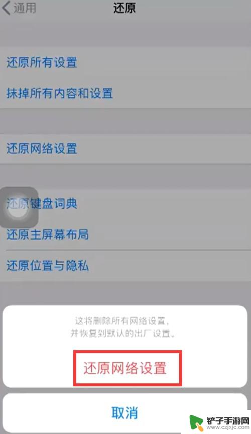 苹果手机无法还原网络设置怎么办 怎样恢复苹果手机的网络设置