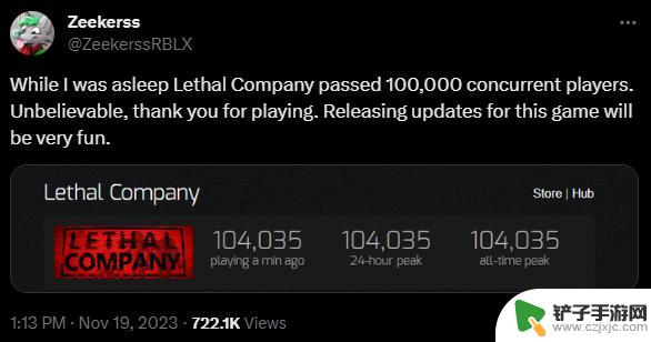 多人合作受追捧 恐怖探索《Lethal Company》Steam峰值破10万