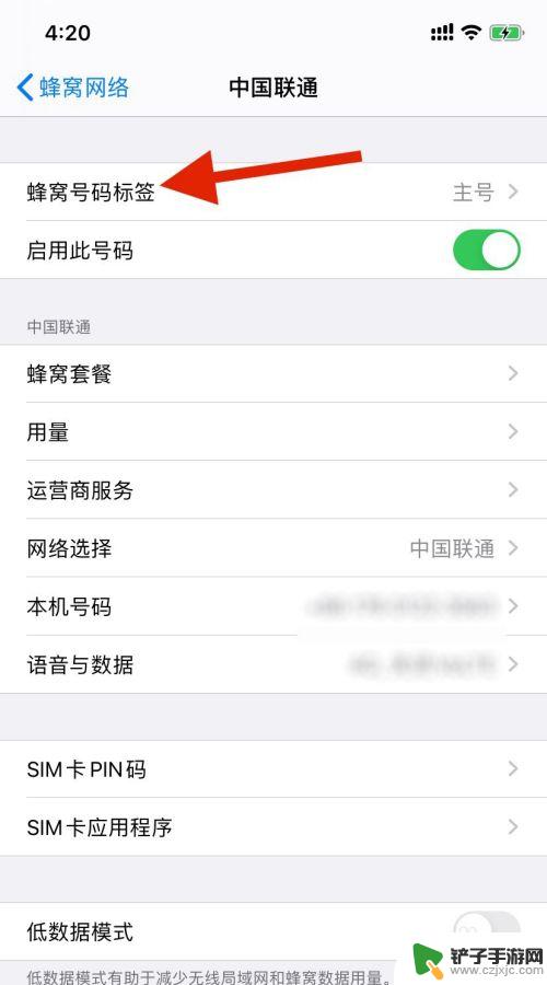 苹果手机怎么设置号码标签 iphone双卡手机怎么设置主副号名称