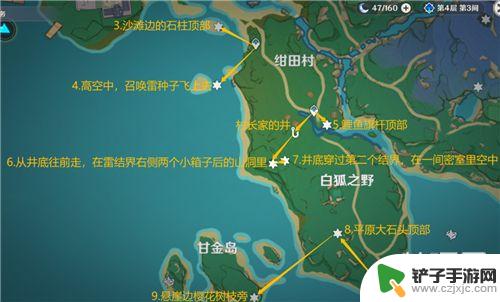 原神稻妻雷神瞳位置图 原神雷神瞳全收集攻略