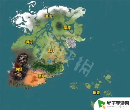 原神大概地图 原神七国地图全貌图解