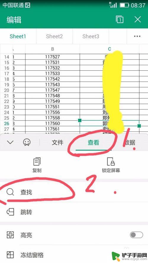 手机打开表哥如何搜索 Excel表格中信息快速查找方法