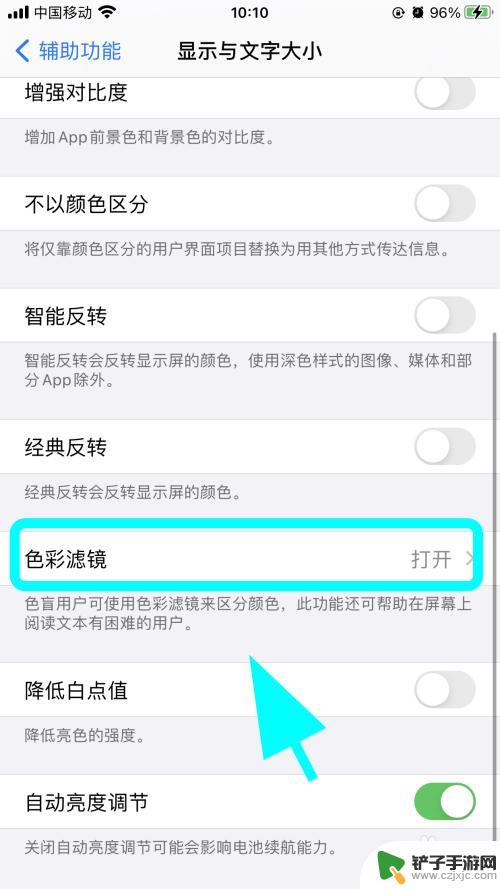 苹果手机怎么调黑屏白屏 iPhone苹果手机屏幕变黑白怎么恢复彩色显示