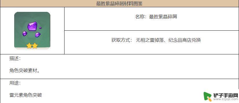 原神最胜紫晶分解 原神最胜紫晶碎屑在哪里获得