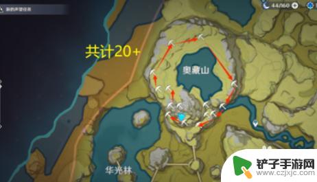 原神白铁分布图 原神白铁块采集路线图